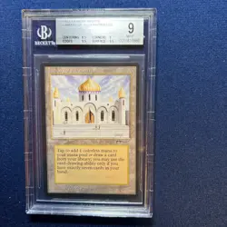 MTG Arabian Nights Library of Alexandria BGS 9 (9.5 edges, surface) Mint! 1993 - Image 1
