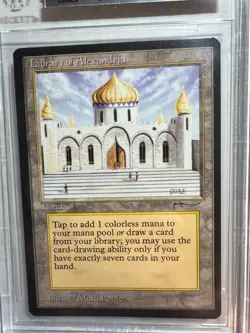 MTG Arabian Nights Library of Alexandria BGS 9 (9.5 edges, surface) Mint! 1993 - Image 4