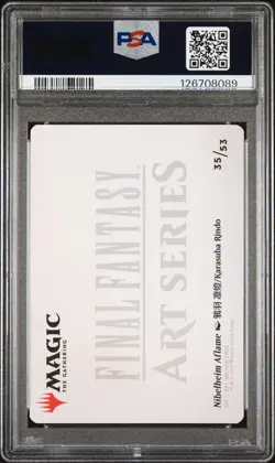 2025 Magic The Gathering Final Fantasy Art Series #35 Nibelheim Aflame PSA10 - Image 2