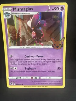 Pokemon Card Mismagius Holo Rare 059/189 NM-Mint Trick Or Trade Halloween - Image 1