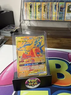2021 Pokemon Reshiram & Charizard GX Tag Team Gold SM247 Black Star Promo 🔥 - Image 1