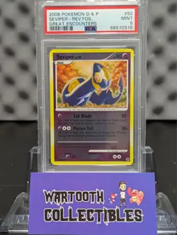Pokemon Diamond & Pearl - Great Encounters Seviper Reverse Holo #52 PSA 9 - Image 1