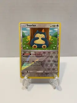 2019 Pokemon SNORLAX Unbroken Bonds REVERSE HOLO Sun & Moon Set Card 158/214 - Image 1