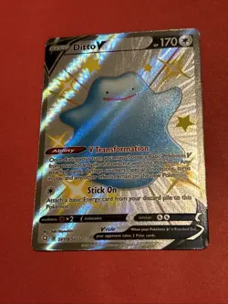 2021 Pokemon - Shining Fates - Ditto V - Shiny Holo Rare - SV118/SV122 - Image 1