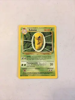 Pokemon TCG 1999 WOTC Base Set Trading Card -- Kakuna 33/102 - Image 1