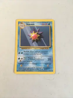 Pokemon TCG 1999 WOTC Base Set Trading Card -- Starmie 64/102 - Image 1