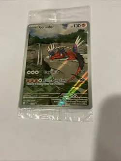 Koraidon 014 Sv: Scarlet & Violet Holo SEALED PROMO Full Art Pokemon Card - Image 1
