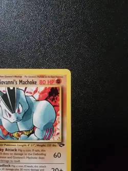 Giovanni's Machoke 42/132 Regular Uncommon 1st Ed NM | Pokemon Gym Challenge - Image 5
