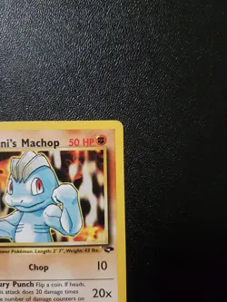 Giovanni's Machop 72/132 Regular Common 1st Ed NM | Pokemon Gym Challenge - Image 5