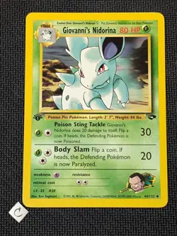 Giovanni’s Nidorina 44/132 - Gym Challenge 1st Edition Pokemon TCG NM - Image 1