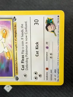 Giovanni's Meowth 74/132 - Gym Challenge 1st Edition Pokemon TCG NM - Image 5