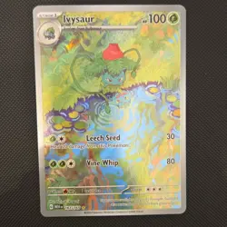 Pokemon Ivysaur 167/165 Scarlet & Violet 151 Illustration Rare Full Art Holo - Image 1
