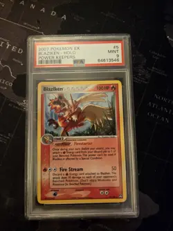 2007 POKEMON EX POWER KEEPERS #5 BLAZIKEN-HOLO PSA 9 MINT - Image 1