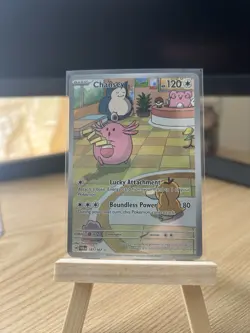 Pokemon TCG Chansey Illustration Rare IR Holo 187/167 Twilight Masquerade Sv06 1 - Image 1