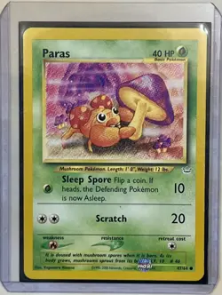 Pokemon TCG Paras Neo Revelation 47/64 Regular 1st Edition Common - Image 1