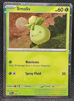 Smoliv - SVP023 - SVP Black Star Promos Lightly Played Pokemon Promos - Image 1