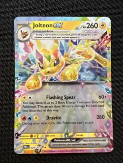 Pokemon TCG 2024 Prismatic Evolutions Jolteon EX 030/131 Double Rare Holo NM - Image 1