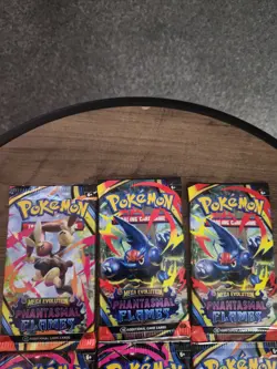 💥Pokemon TCG: Mega Evolution Phantasmal Flames Booster🔥 6 Packs Cheap🔥 - Image 1