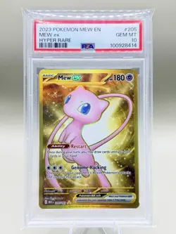 2023 POKEMON MEW EN-151 #205 MEW EX HYPER RARE PSA 10 - Image 1