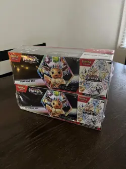 2x Pokemon Prismatic Evolutions Sams Club Exclusive Surprise Box Booster Bundle - Image 2