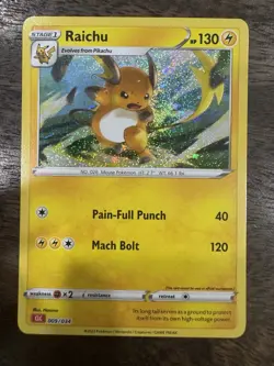 ⚡ Raichu 009/034 CLC ⚡ Pokemon TCG Classic Collection – NM Pack Fresh - Image 1