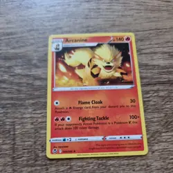 Pokemon TCG Hisuian Arcanine Silver Tempest 020/195 Regular Non Shiny Rare - Image 1