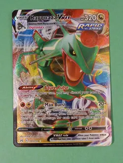 Pokemon Sword & Shield Crown Zenith Rayquaza VMAX 101/159 Ultra Rare - Image 1
