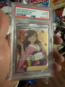 Pokemon TCG Furisode Girl Silver Tempest Trainer Full Art Holo Rare Psa 10 - Image 2