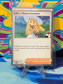 POKEMON TCG - LILLIE'S DETERMINATION - COSMO -PRIZE PACK SERIES 8-PLAY! STAMPED - Image 1