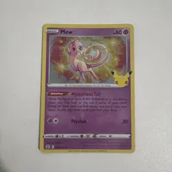 Pokemon TCG Mew 011/025 Celebrations 25th Anniversary Holo - Image 1