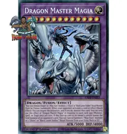 Yugioh! 1x Dragon Master Magia RA04-EN055 Collector's Rare 1st Ed NM - Image 1