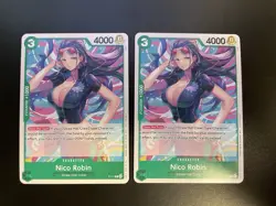 x2 One Piece TCG Nico Robin Heroines Tournament Promo P-111 NM - Image 1