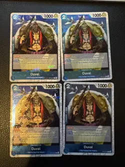 ST12-014 Duval Jolly Roger Foil PRB-01 x4 Playset One Piece Card Game - Image 1
