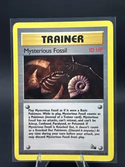 Pokemon TCG Trainer Mysterious Fossil, Unlimited Common Card 62/62 - Image 1