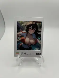 Amber LLR Genshin Impact Polaroid No Doubt To Getting Wet Waifu Card - Image 1