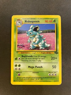 Nidoqueen 23/64 Jungle Set Non Holo Rare Vintage Pokemon Card 1999 WOTC - Image 1