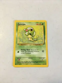 Pokemon TCG 1999 WOTC Base Set Trading Card -- Caterpie 45/102 - Image 1