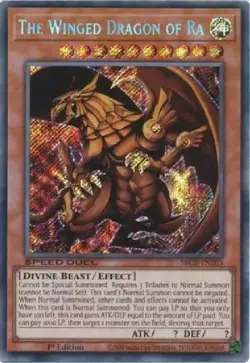 The Winged Dragon of Ra *Secret Rare* SBCB-EN203 YuGiOh TCG Card - Image 1