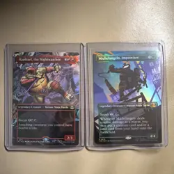 Magic: The Gathering TMNT Legendary Creature Foil Cards Raphael Michelangelo - Image 1