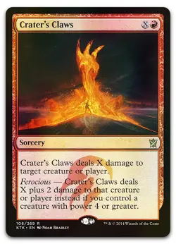 Crater's Claws #106 (Foil) (NM) Khans of Tarkir KTK Magic MTG - Image 1