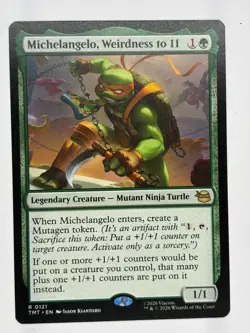 Magic the Gathering – TMNT – Michelangelo, Weirdness to 11 0121 - Commander - Image 1