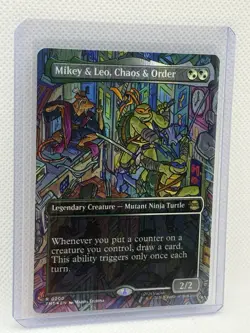 Mikey & Leo, Chaos & Order (Borderless) Teenage Mutant Ninja Turtles Foil 0200 - Image 1