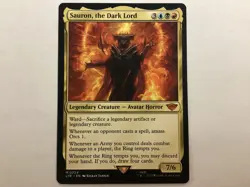 MTG LOTR SAURON, THE DARK LORD NM/LP (0157) Graded Power - Image 1