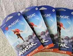 4-Magic the Gathering Avatar The Last Air Bender Play Boosters MTG Foil Per Pack - Image 1