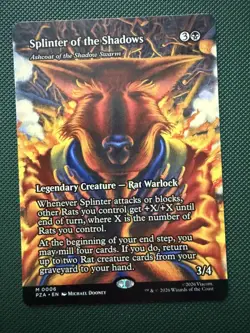Splinter of the Shadows - Ashcoat of the Shadow Swarm (Borderless) -(PZA) -nm - Image 1