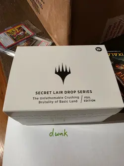 MtG Secret Lair: The Unfathomable Crushing Brutality of Basic Land Foil - Sealed - Image 1