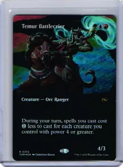 Temur Battlecrier (Borderless) R 0372 Tarkir: Dragonstorm Foil 2025 MTG NM - Image 1