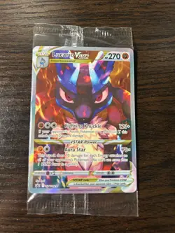 Lucario VSTAR Promo SWSH291 Crown Zenith ETB Pokemon Card English - SEALED - Image 1