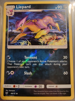 Reverse Holo Foil Liepard # 49/73 Shining Legends Set Pokemon Cards NM/MINT - Image 1