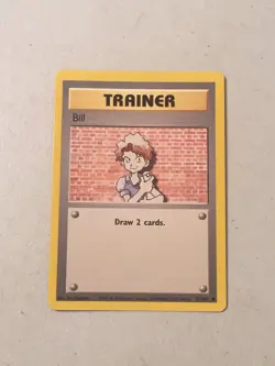 Pokemon TCG 1999 WOTC Base Set Trading Card -- Trainer Bill 91/102 - Image 1